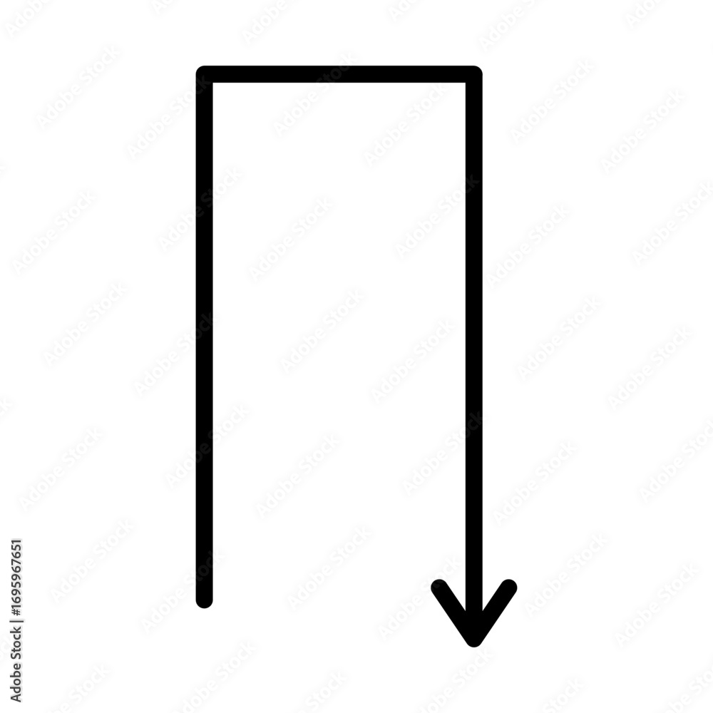 Poster pointer icon vector set. arrow illustration sign. direction symbol collection. route logo. course ma