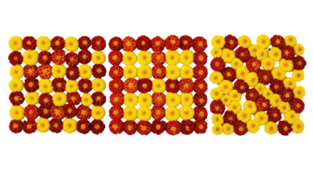 Floral Mosaic: A captivating floral arrangement showcases the word 'WOW' using an array of vibrant flowers in a symmetrical and artistic display, showcasing beauty and creativity.