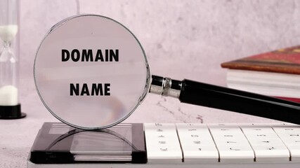 Animation of the DOMAIN NAME text. Explore the role of technology and animation in shaping modern business strategies and fostering creative concepts for growth