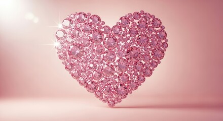 Heart of Pink Diamonds, Romantic Valentine's Day Concept