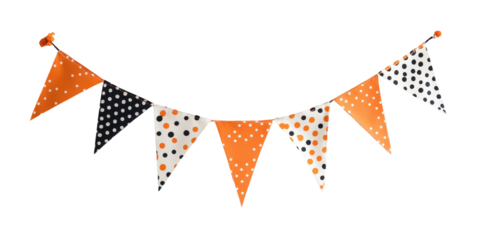 Halloween party pennant banner