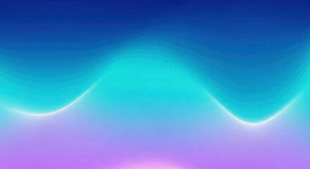 Abstract aurora borealis wave pattern with gradient colors