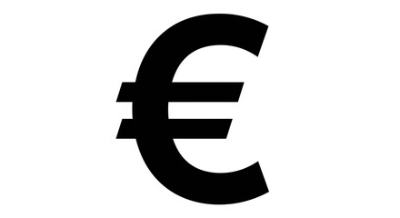 Obraz premium Bold euro currency sign icon for finance, global markets and European economy design needs