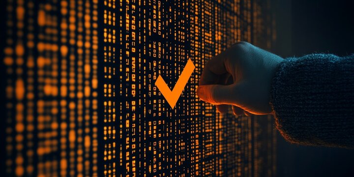 A person using a smartphone for secure digital identity verification and authentication methods.