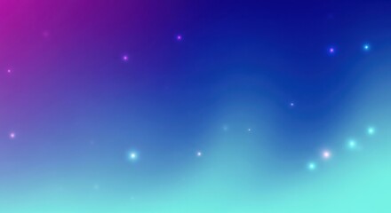 Abstract gradient background with floating sparkles and subtle light rays