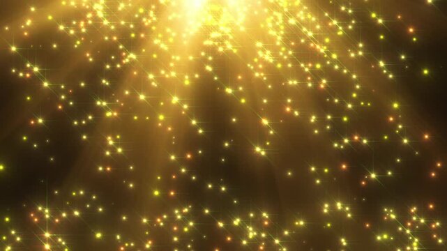 Glowing Orbs or Particles falling from the bright sky Motion Background Seamless Looping Blue