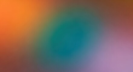 Abstract gradient background with vibrant orange teal and purple hues
