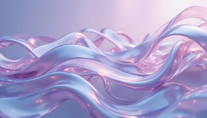 Mesmerizing flow, abstract pink and blue waves in motion background fluid