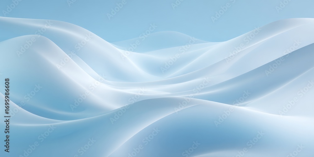 Poster serene abstract background with soft blue tones and gentle light for minimalistic design projects or