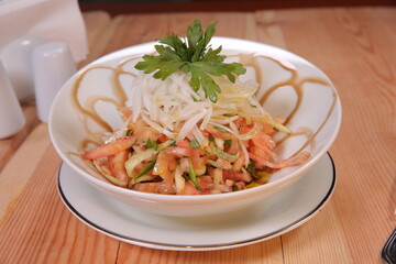 Salad with tomato