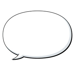 シンプルでかわいい吹き出し