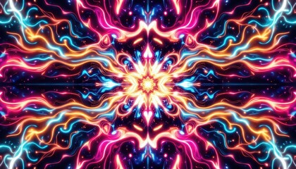 Vibrant abstract starry light pattern, a colorful background for creative projects