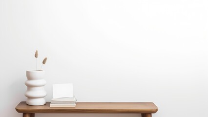 Minimalist blank frame display in a modern interior setting emphasizing contemporary design and aesthetic appeal