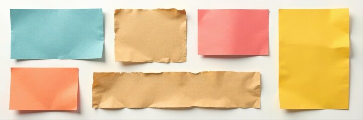 Set of isolated vector cardboard pieces, ready for design , illustration, vector, packaging