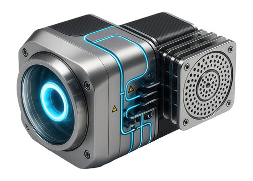 Nuclear ion propulsion system with ionization chamber and accelerating grids