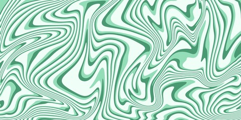Soft green wave fluid seamless pattern aesthetic abstract background