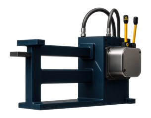 Automatic T-bar bender with a heavy-duty gearbox for shipbuilding and marine applications.