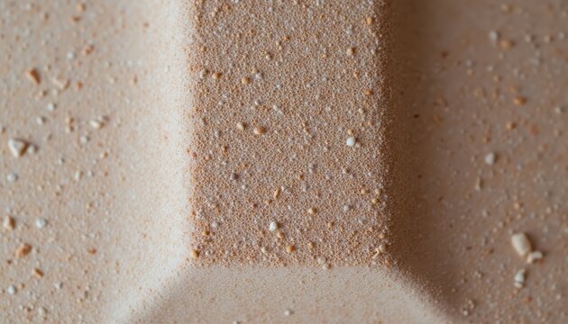 Closeup of golden sand texture, a detailed look at beach granules