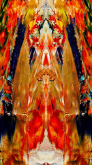 Fototapeta premium Abstract art background . Hand painting artwork on canvas .