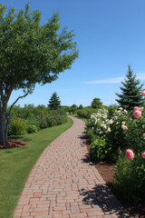 Obraz premium experience beauty of summer landscapes across canadian cities focusing on panoramic views of stunning gardens in