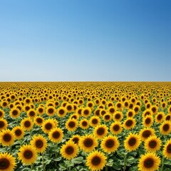 Obraz premium Sunny Field of Sunflowers
