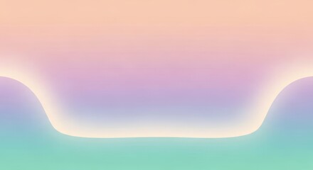 Soft pastel gradient with subtle light glow and curved edges