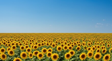 Sunny Field of Sunflowers