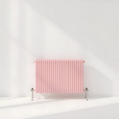 white background and modern Pink Radiator