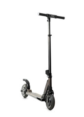 Modern electric scooter isolated on white background