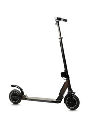 Modern electric scooter isolated on white background