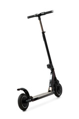 Modern electric scooter isolated on white background