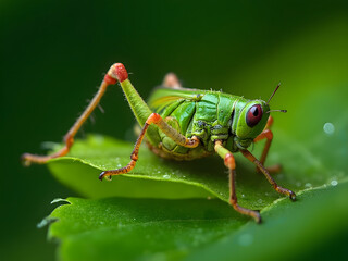 Fototapeta premium Colorfu of Grasshopper 