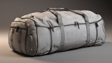 minimal line art of travel bag under scanning gridlines future proof concept illustration concept scene visual for commercial design use high detail quality stock image illustration concept scene