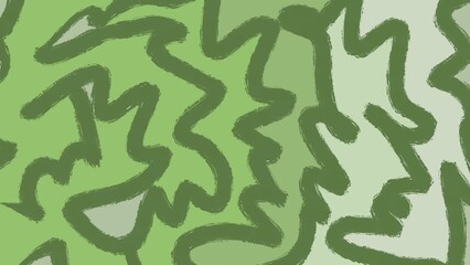 Abstract Green Wavy Lines Background, Organic Pattern, Modern Design, Fresh Spring Colors, Simple Art, Smooth Texture, Calm Nature Inspired Visual