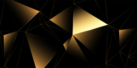 Abstract Elegant diagonal striped yellow background Digital background polygon ,gold hexagon. Vector