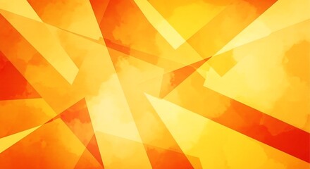 Abstract Orange and Yellow Geometric Background | Bright Modern Design
