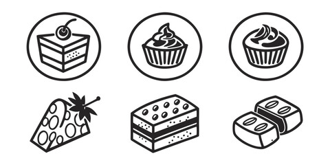 chocolate-brownies-icons-set---6-minimalist-icons-