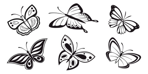 butterfly-vector-sticker-pack-icons-set---6-minima