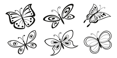 butterfly-vector-sticker-pack-icons-set---8-minima