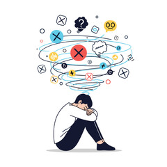 Navigating the complex maze of overwhelming thoughts and emotions during a period of mental distress