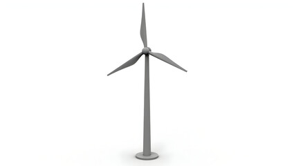 Ecology A small-scale wind turbine for home use, isolated on a white background, ideal for green energy solutions, sustainable tech branding (1)