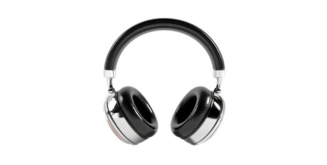 Stylish Black and Silver Over-Ear Headphones with Soft Cushions