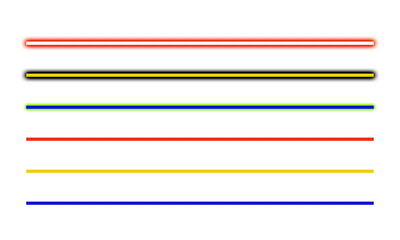 Abstract vector illustration of horizontal lines in red yellow green blue and black on a white...