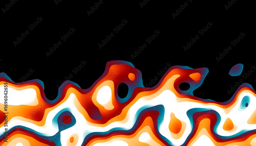 Poster futuristic background in simple retro style design with colorful lines. overlay abstract retro desig