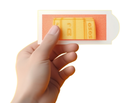 PNG Ticket holding hand text. - Powered by Adobe