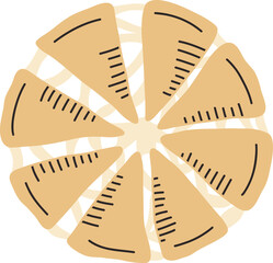 Potato Cheese Bread Vector Illustration Design