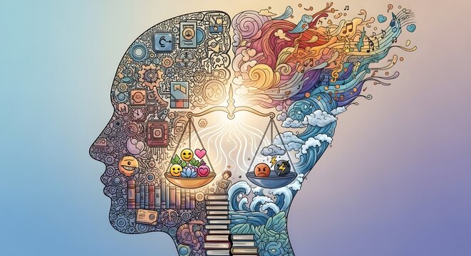 Balancing Emotions Visualizing Mental Equilibrium and Harmony