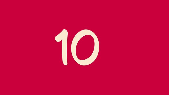 15 second countdown timer with beige number on red backgrounds uitable for presentations, websites, and educational resources   