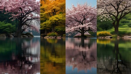 reflection of trees