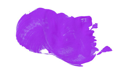 Purple watercolor composition on transparent background. Hand drawn brush strokes and texture....